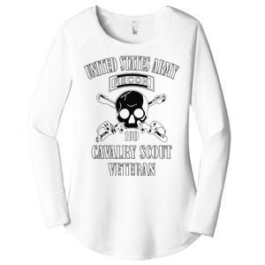 Funny U.S. Army Cavalry Scout Veteran Women's Perfect Tri Tunic Long Sleeve Shirt