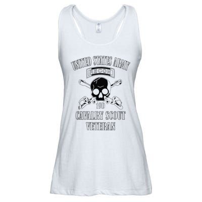 Funny U.S. Army Cavalry Scout Veteran Ladies Essential Flowy Tank