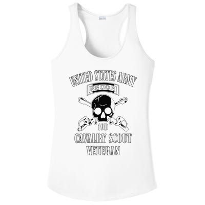 Funny U.S. Army Cavalry Scout Veteran Ladies PosiCharge Competitor Racerback Tank