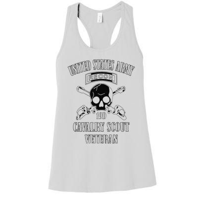 Funny U.S. Army Cavalry Scout Veteran Women's Racerback Tank