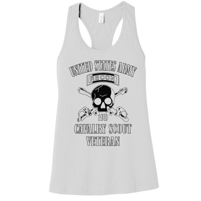 Funny U.S. Army Cavalry Scout Veteran Women's Racerback Tank