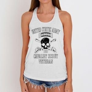 Funny U.S. Army Cavalry Scout Veteran Women's Knotted Racerback Tank