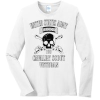 Funny U.S. Army Cavalry Scout Veteran Ladies Long Sleeve Shirt