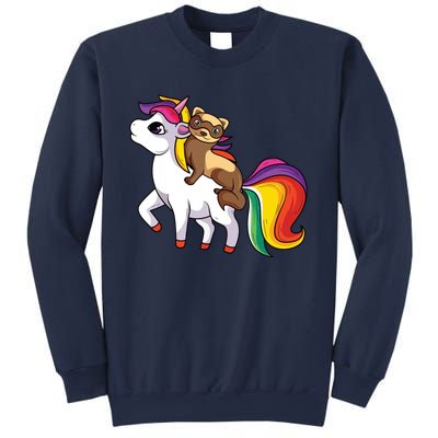 Ferret Unicorn Animal Lover Sweatshirt