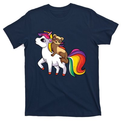 Ferret Unicorn Animal Lover T-Shirt