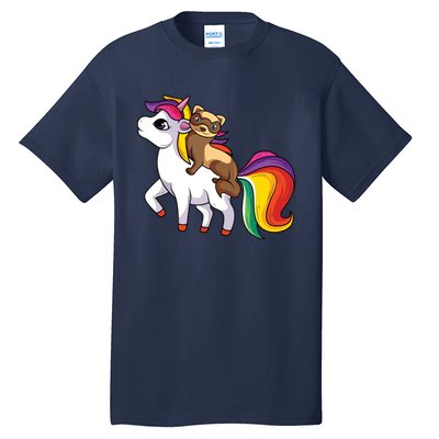 Ferret Unicorn Animal Lover Tall T-Shirt