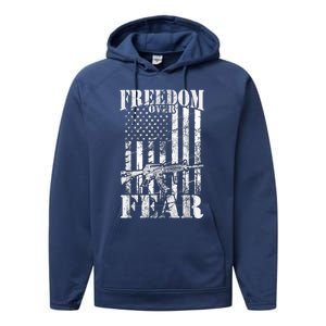 Freedom, USA, America, Constitution,United States Of America Performance Fleece Hoodie