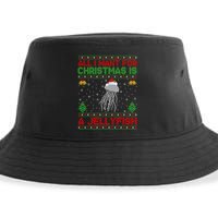 Funny Ugly All I Want For Christmas Is A Jellyfish Gift Sustainable Bucket Hat
