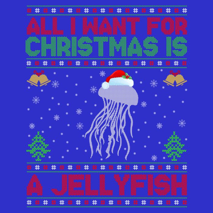 Funny Ugly All I Want For Christmas Is A Jellyfish Gift Button