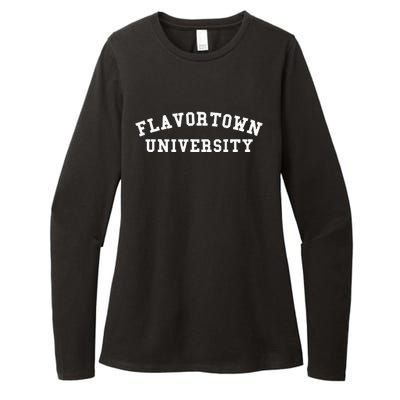 Flavortown University American Food Gift Flavor Town Womens CVC Long Sleeve Shirt