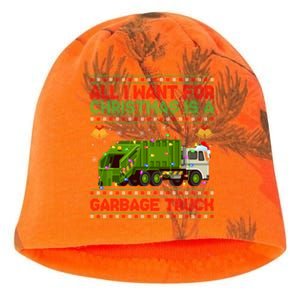 Funny Ugly All I Want For Christmas Is A Garbage Truck Meaningful Gift Kati - Camo Knit Beanie