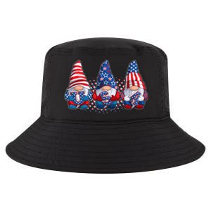 Funny USA American Flag 4th Of July Gnomes Cool Comfort Performance Bucket Hat