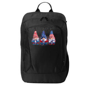 Funny USA American Flag 4th Of July Gnomes City Backpack