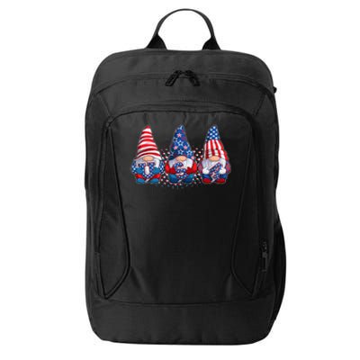 Funny USA American Flag 4th Of July Gnomes City Backpack