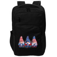 Funny USA American Flag 4th Of July Gnomes Impact Tech Backpack