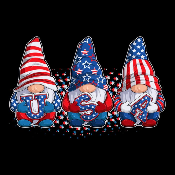 Funny USA American Flag 4th Of July Gnomes Impact Tech Backpack