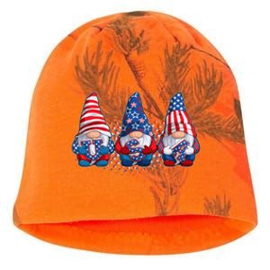 Funny USA American Flag 4th Of July Gnomes Kati - Camo Knit Beanie