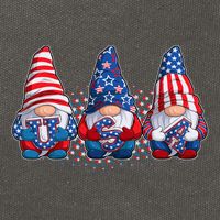 Funny USA American Flag 4th Of July Gnomes Cotton Canvas Backpack