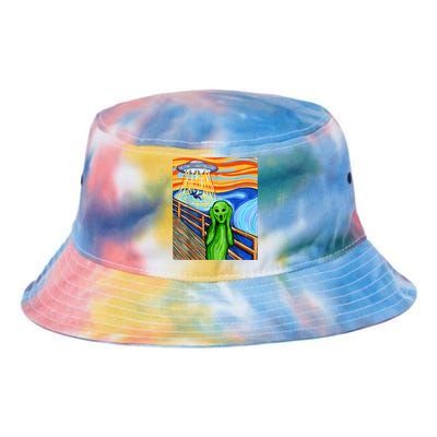 Funny UFO Believe In Aliens Alien Humor Gift Funny Alien Lover Tie Dye Newport Bucket Hat