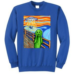 Funny UFO Believe In Aliens Alien Humor Gift Funny Alien Lover Sweatshirt