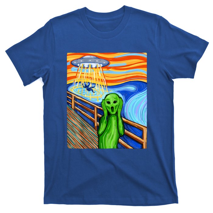 Funny UFO Believe In Aliens Alien Humor Gift Funny Alien Lover T-Shirt