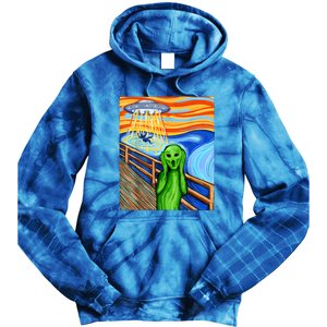 Funny UFO Believe In Aliens Alien Humor Gift Funny Alien Lover Tie Dye Hoodie