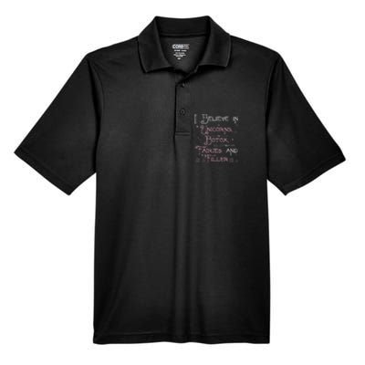 Funny Unicorns Botox Fairies And Filler Aesthetician Nurses Men's Origin Performance Pique Polo