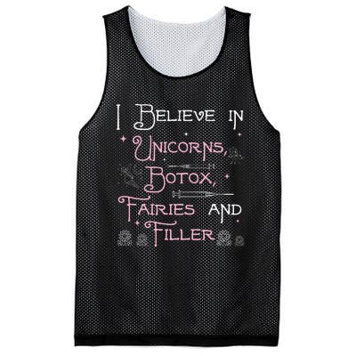 Funny Unicorns Botox Fairies And Filler Aesthetician Nurses Mesh Reversible Basketball Jersey Tank