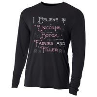 Funny Unicorns Botox Fairies And Filler Aesthetician Nurses Cooling Performance Long Sleeve Crew