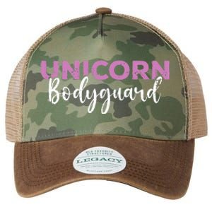 Funny Unicorn Bodyguard Unicorn Security Legacy Tie Dye Trucker Hat