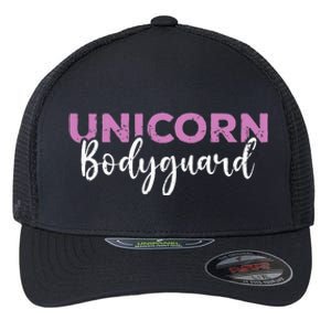 Funny Unicorn Bodyguard Unicorn Security Flexfit Unipanel Trucker Cap