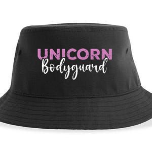 Funny Unicorn Bodyguard Unicorn Security Sustainable Bucket Hat