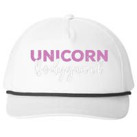 Funny Unicorn Bodyguard Unicorn Security Snapback Five-Panel Rope Hat