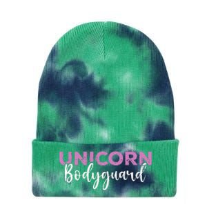 Funny Unicorn Bodyguard Unicorn Security Tie Dye 12in Knit Beanie