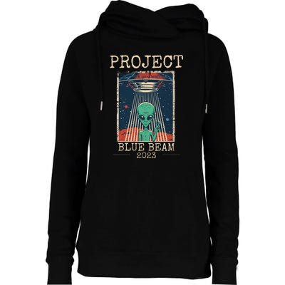 Funny UFO Balloon China Alien Project Blue Beam Womens Funnel Neck Pullover Hood