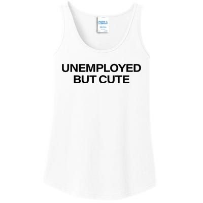 Funny Unemployed But Cute Ladies Essential Tank