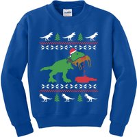 Funny Ugly Christmas Sweater Trex Reindeer Ugly Xmas Trex Gift Kids Sweatshirt