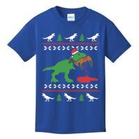 Funny Ugly Christmas Sweater Trex Reindeer Ugly Xmas Trex Gift Kids T-Shirt