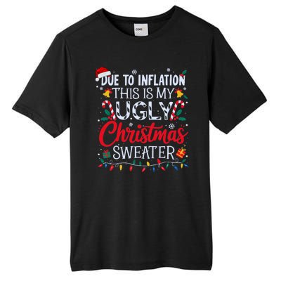 Funny Ugly Christmas Sweater Couples Matching Xmas Tall Fusion ChromaSoft Performance T-Shirt