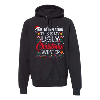 Funny Ugly Christmas Sweater Couples Matching Xmas Premium Hoodie