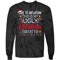 Funny Ugly Christmas Sweater Couples Matching Xmas Tie-Dye Long Sleeve Shirt