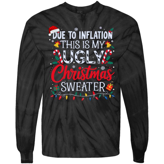 Funny Ugly Christmas Sweater Couples Matching Xmas Tie-Dye Long Sleeve Shirt