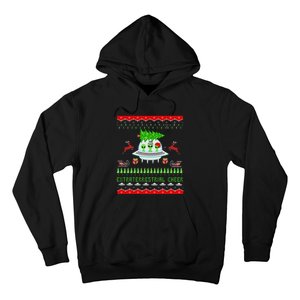 Funny Ugly Christmas Alien UFO Santa Reindeer Tree Gift  Hoodie