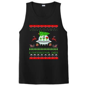 Funny Ugly Christmas Alien UFO Santa Reindeer Tree Gift  PosiCharge Competitor Tank