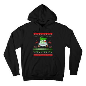 Funny Ugly Christmas Alien UFO Santa Reindeer Tree Gift  Tall Hoodie