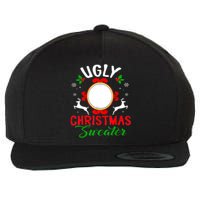 Funny Ugly Christmas Sweater With Mirror Wool Snapback Cap