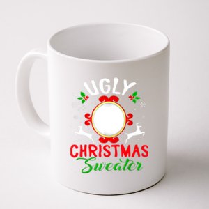 Funny Ugly Christmas Sweater With Mirror Coffee Mug