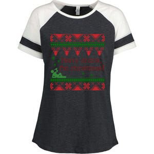 Funny Ugly Christmas Sweater Merry Drunk IM Christmas Gift Enza Ladies Jersey Colorblock Tee