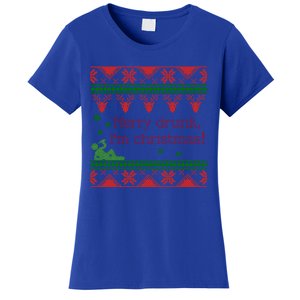 Funny Ugly Christmas Sweater Merry Drunk IM Christmas Gift Women's T-Shirt