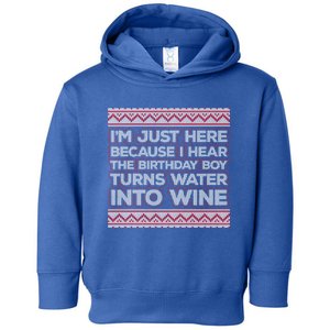 Funny Ugly Christian Christmas Meme Turns Water Into Wine Gift Toddler Hoodie